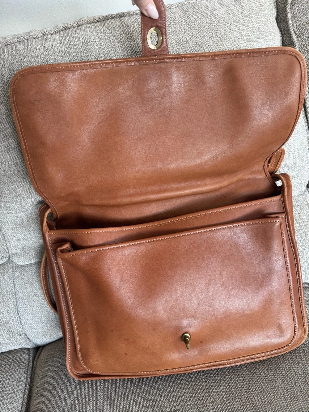 Project vintage coach metropolitan briefcase laptop leather messenger bag